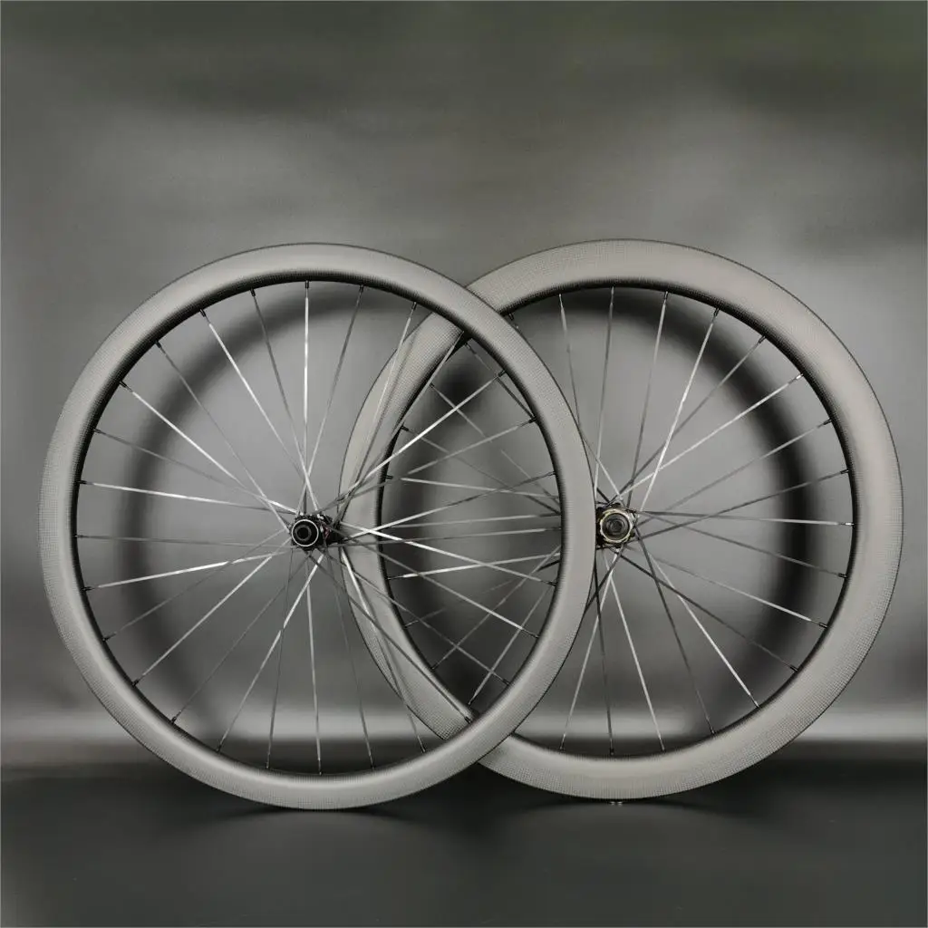 700C дорожный дисковый тормоз Углеродные колеса передние 38 мм задние 50 Глубина 25