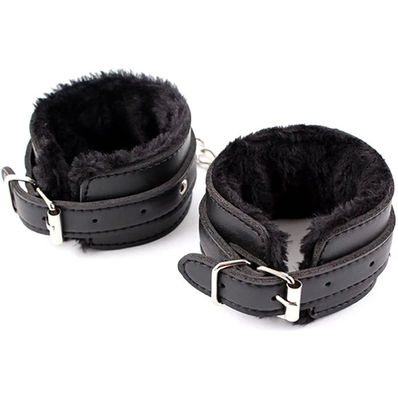Регулируемые наручники браслеты на лодыжку SM взрослые плюшевые искусственные