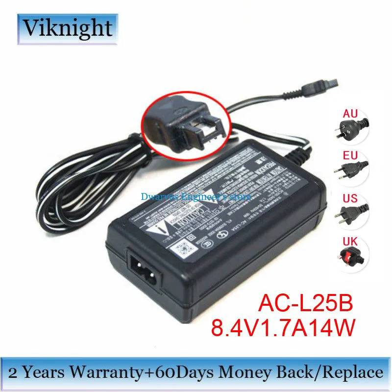 Оригинальный AC L25B 8.4V1.7A14W Питание Зарядное устройство для SONY DSC HX1 DCR IP PC PJ HDR SR8 SR10 SR11