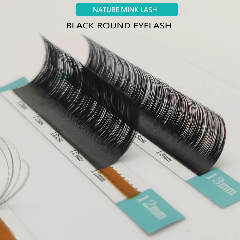 Черный поддельные накладные искусственная индивидуальный лоток C CC D Curl 0 07 мм