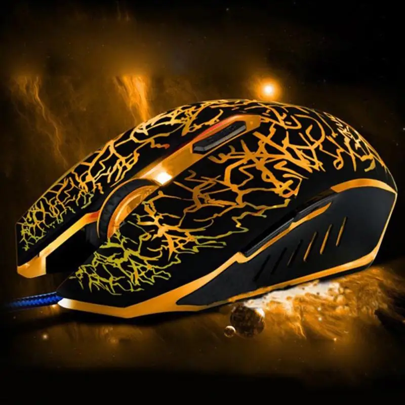 

Professional Wired Gaming Mouse 6 Button 4000DPI LED Optical USB Computer Mouse Game Silent Colorful Mice For PC Laptop Gamer