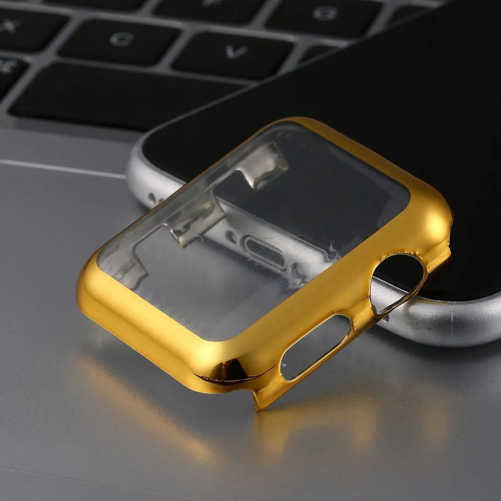 Тонкий прозрачный защитный чехол для Apple Watch 3 с универсальным ПК пластиковый