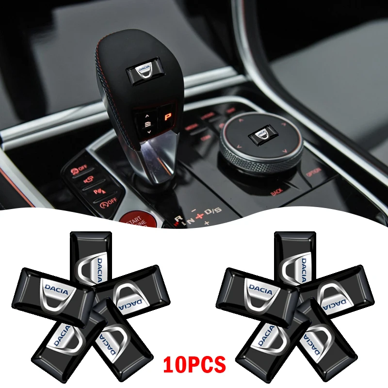 

3D Car Steering Wheel Small Decoration Badge Sticker Decal for Dacia Duster Logan Dokker Lodgy Sandero Stepway Mcv 2 Accessories