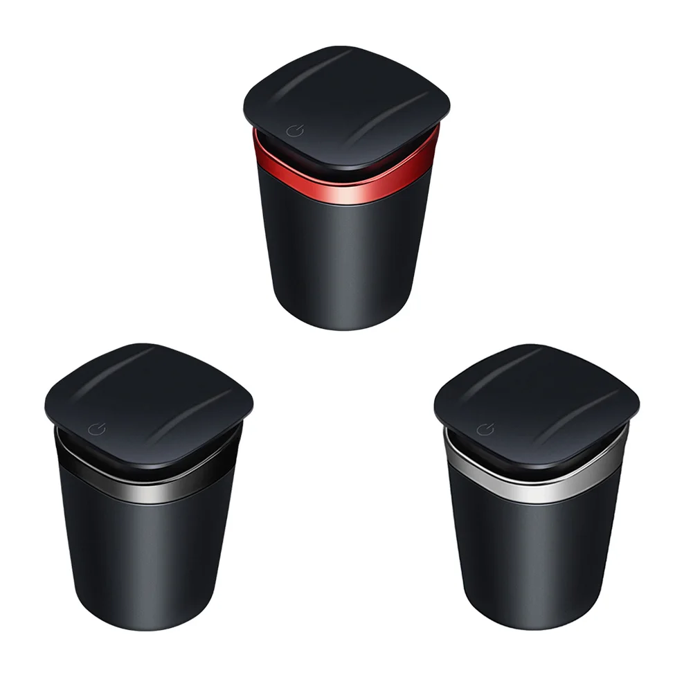

LED Car Ashtray Flame Retardant Flame Retardant Portable Vehicle Cigar Ash Cup with Atmosphere Light Automobiles Parts