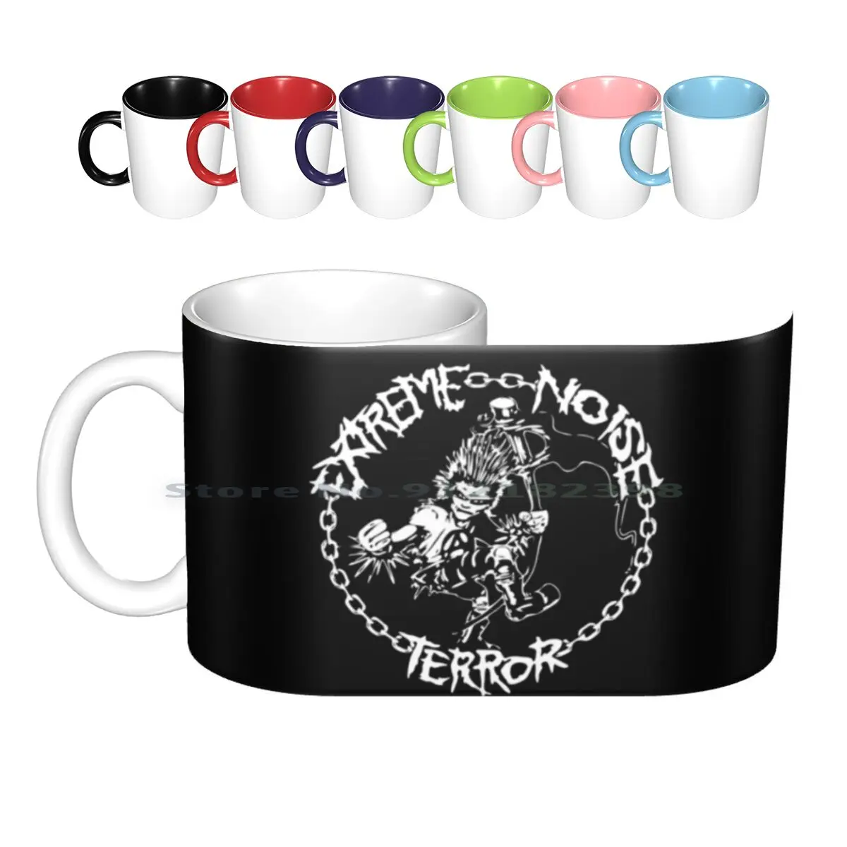 

Extreme Best Art Ceramic Mugs Coffee Cups Milk Tea Mug Extreme Noise Terror Band Extreme Noise Terror Music Extreme Noise