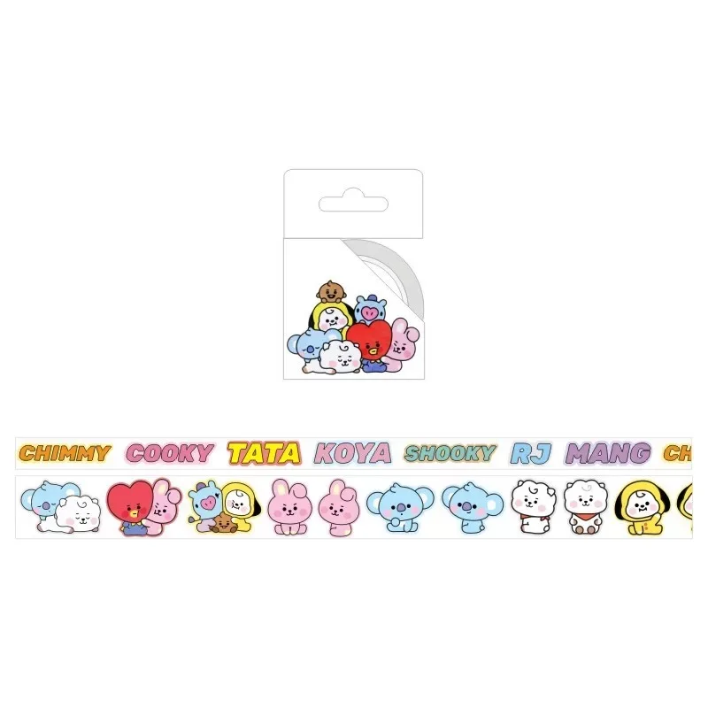 

JCBTSHBulletproof Youth Group The new BUTTER tape and paper tape hand account sticker stickers a box of two names and cartoons