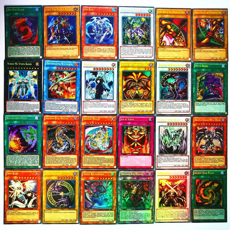 Yu Gi Oh английская версия карта группа дракон семья зеленый глаз белый Темный