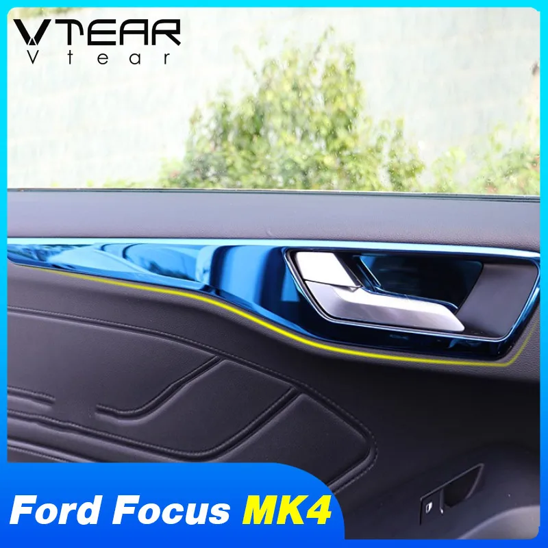 Vtear для Ford Focus MK4 ST линия аксессуары интерьера автомобиля внутренней ручки двери