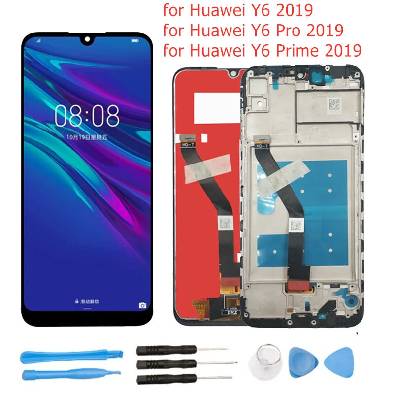 Для Huawei Y6 2019/ Pro Prime 2019 ЖК дисплей с рамкой дигитайзер в сборе сенсорный экран