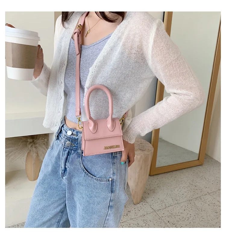 

Jacquemus Mini Purses and Handbags Women 2021 Crossbody Bag Famous Brand Shoulder Bag Luxury Designer Hand Bag Crocodile Pattern