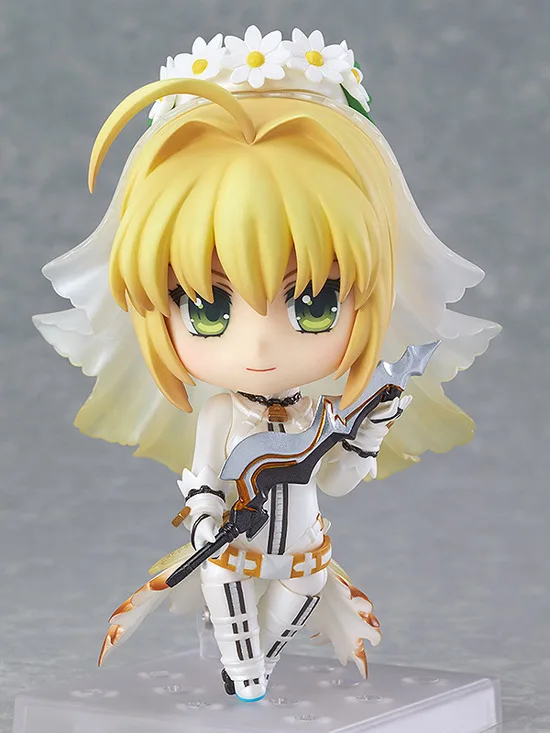 

Anime Fate Stay Night Cute Kawaii Saber Bride Ver. Action Figures PVC Doll Collection Model Toys Gifts