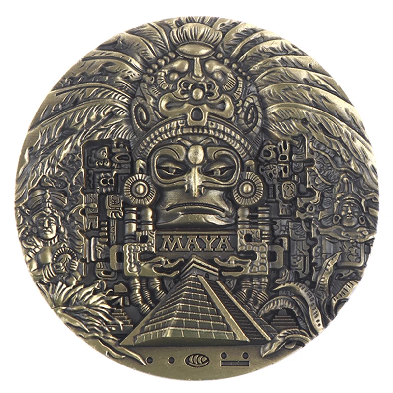 Mayan Calendar Souvenirs Predict Commemorative Coins Art Collection Gifts | Non-currency