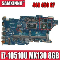 akemy for hp probook 440 450 g7 laptop motherboard mainboard dax8mmb18d0 with i7 10510u cpu mx130 gpu 8gb ram tested full 100