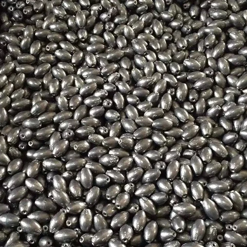 1-100 г свинцовые грузила капли воды овальная расколотая оливковая в леске