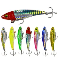 8131620g 3d blue yellow pink eyes metal vib blade lure sinking vibration baits artificial vibe for bass pike perch fishing