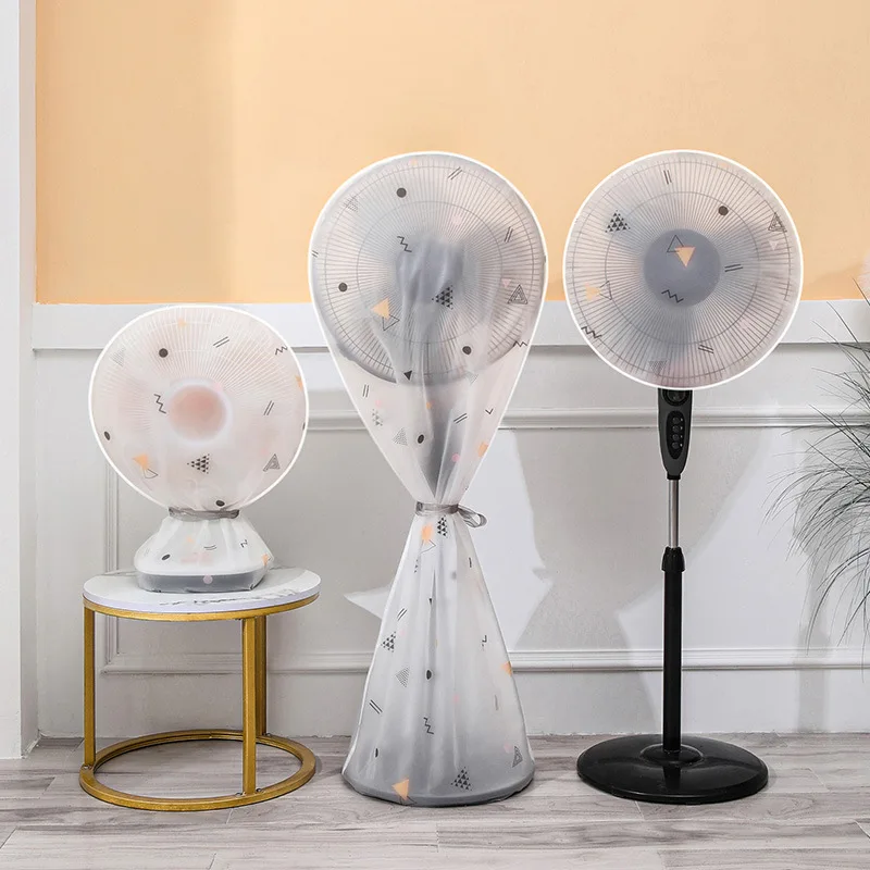 

Fan Dust Cover Protect Printed Stereo Fan Dust Proof Cover Household Anti-dust Desktop Fan Cover Floor Type Protective Cover