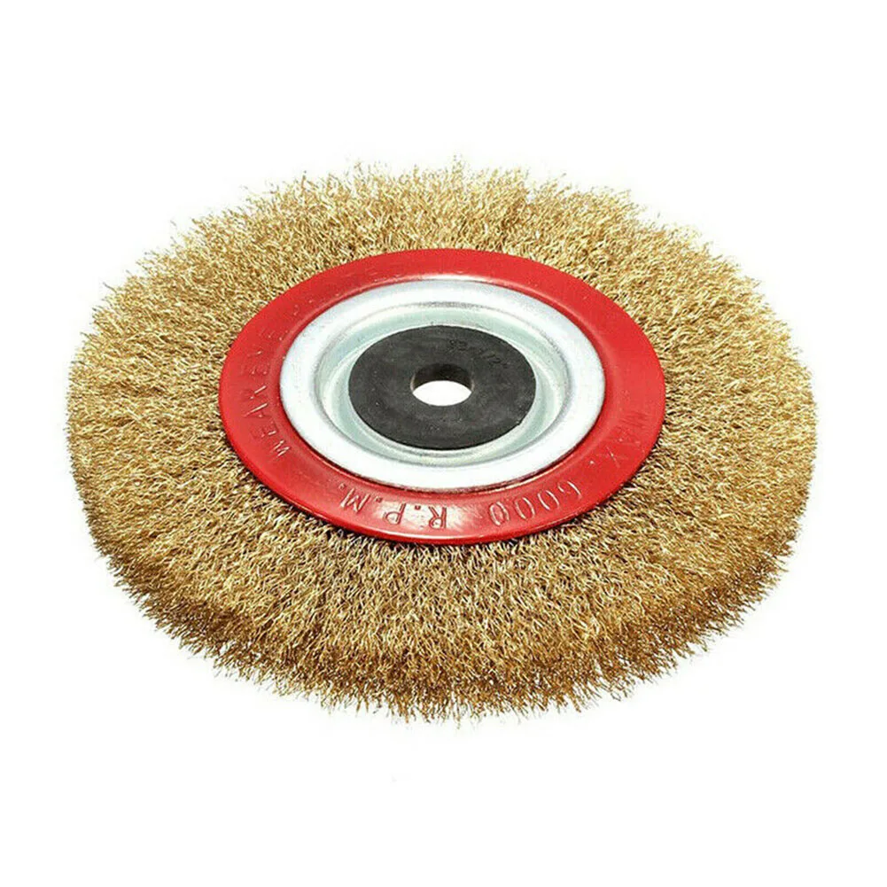 Удаление ржавчины проволока щетка колеса чистящие поверхности стенд