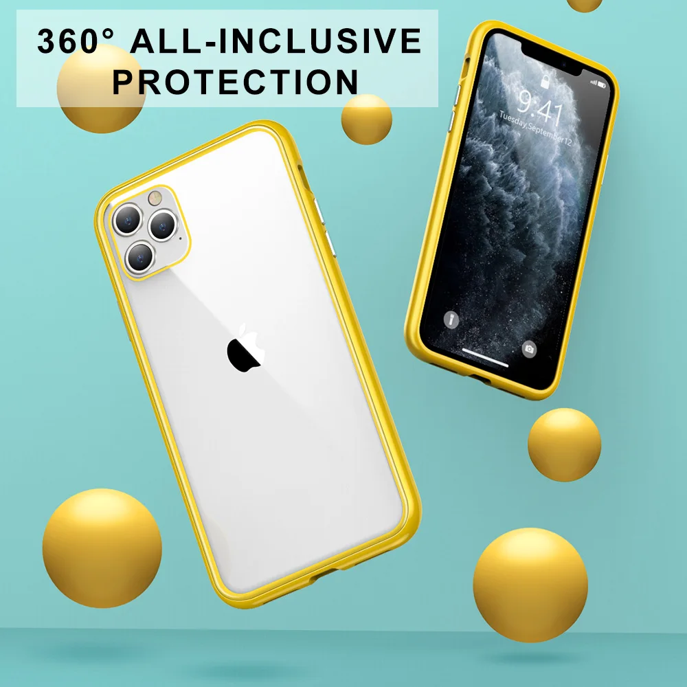 Чехол KISS с магнитным стеклом для iPhone 11 Pro 11Pro Max 7 XR X прозрачный чехол для iPhone 7 8 Plus Xr Xs Max чехол для телефона Funda