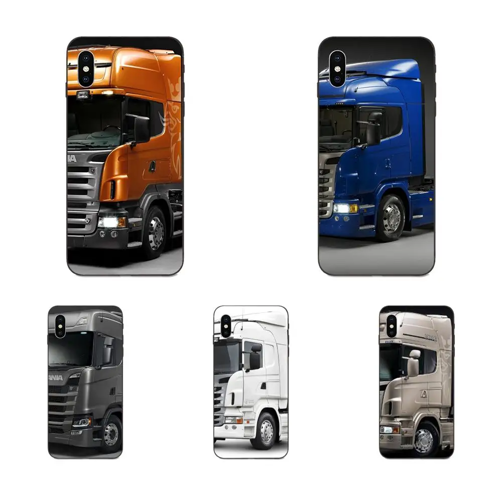 Красный оранжевый серый рисунок головы грузовика для Galaxy C5 C7 J1 J2 J3 J330 J5 J6 J7 J730 M20 M30