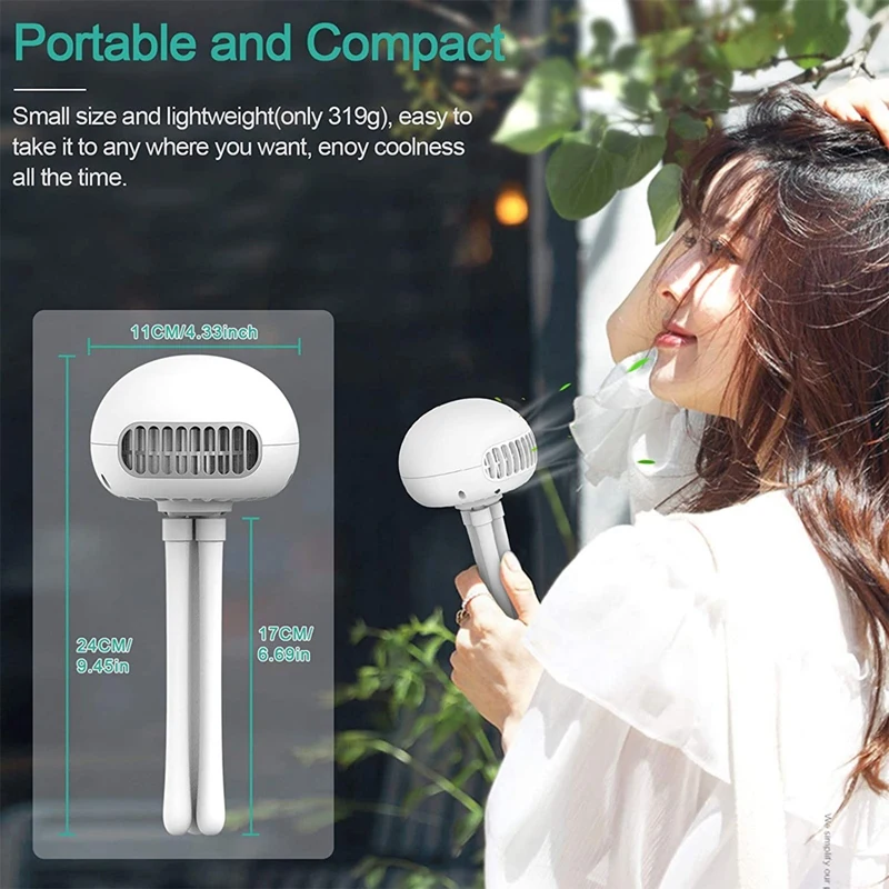 

Portable Fan Stroller Fan Mini Personal Fan,Car Seat Baby Fan Battery Operated Rechargeable USB Fan Clip on Fan