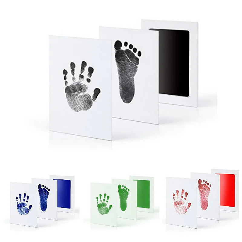 

Baby Care Non-Toxic Baby Handprint Footprint Imprint Kit Baby Souvenirs Casting Newborn Footprint Ink Pad Infant Clay Toy Gifts