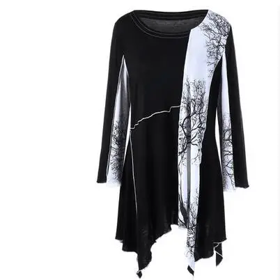 Женская блузка с длинным рукавом размеры до 4XL Осень-зима 2019 |