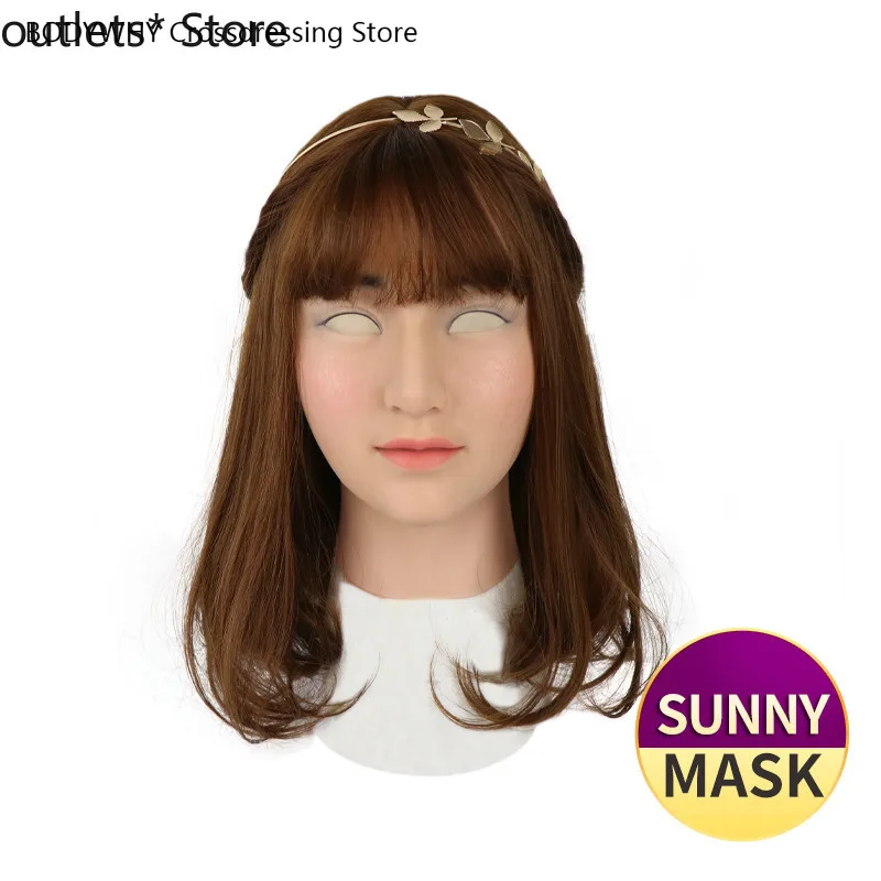 

Silicone Mask Transgender Realistic Skin Crossdresser Silicone Shemale Latex Sexy Cosplay for Male Real Halloween Party Supplies