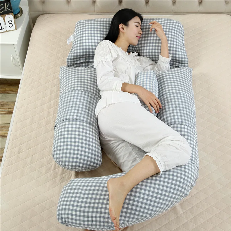 

G Shape Pregnant Sleep Pillow Multi-Function Pillow Side Sleep Protective Pad Cover For Pregnant Women Maternity Pillow