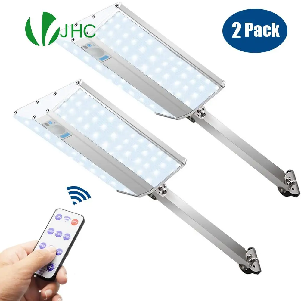 

Мощный светодиодный светильник на солнечной батарее с дистанционным управлением, уличный фонарь с пассивным ИК датчиком движения, водонепроницаемый декоративный садовый светильник, 2/4 шт.