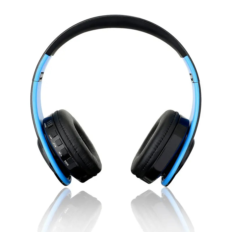 Беспроводные наушники Bluetooth гарнитура складные регулируемые с микрофоном для ПК