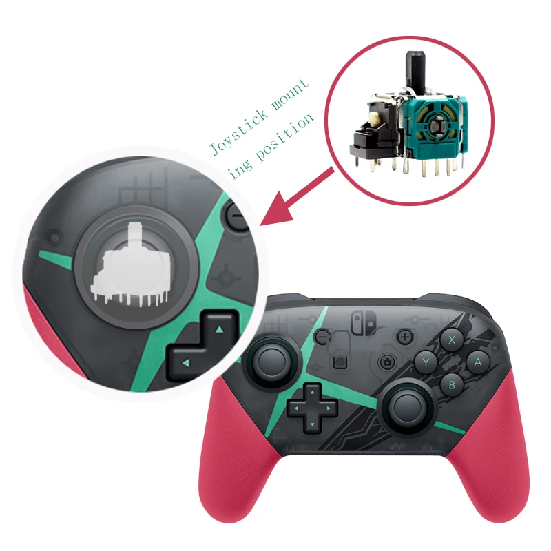 Оригинальный набор для ремонта аналогового 3d джойстика контроллера Nintendo Switch Pro