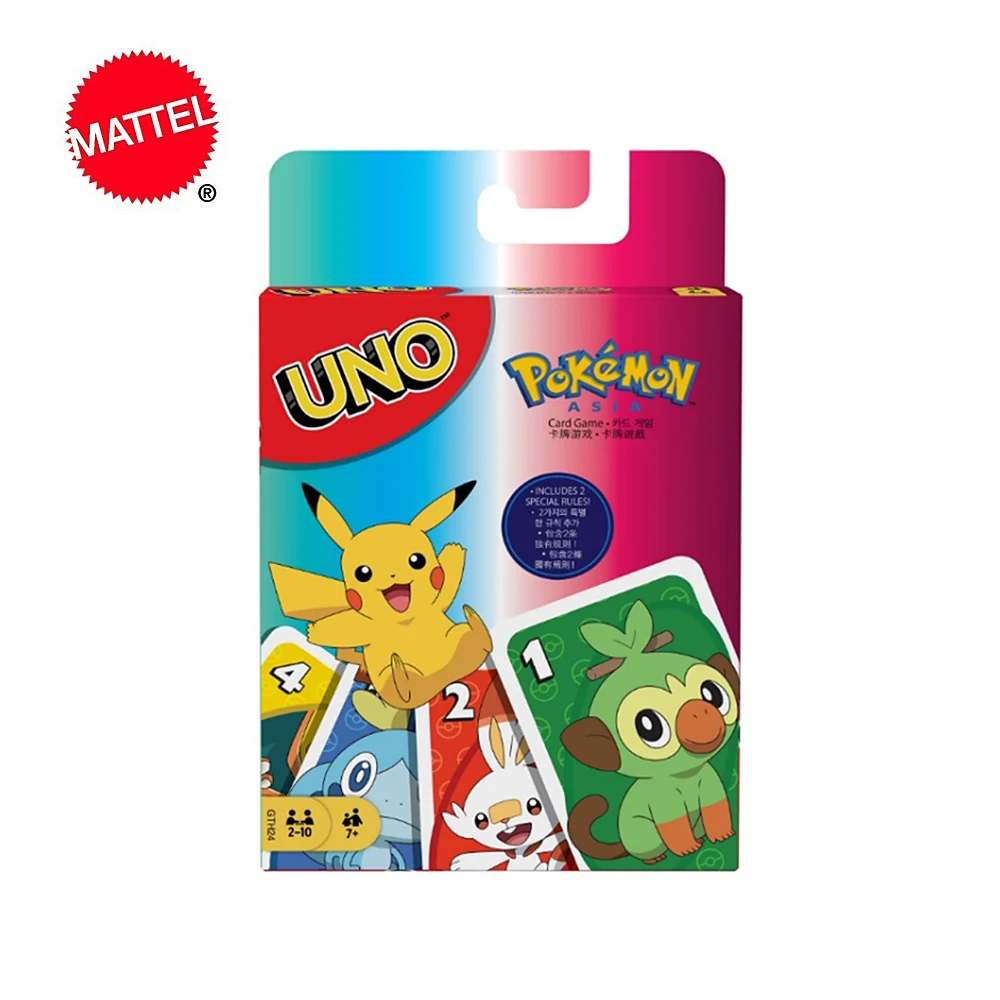 

Mattel Pokemon UNO Card Sword & Shield Games Family Funny Entertainment Board Game Poker Cards Game for Kids Birthday Gift GTH24