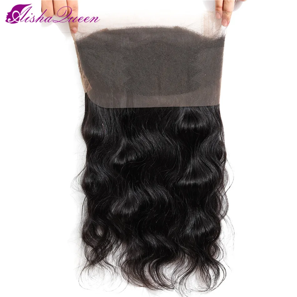 Aisha queen hair 360 фронтальная кружевная застежка бразильские волнистые волосы с