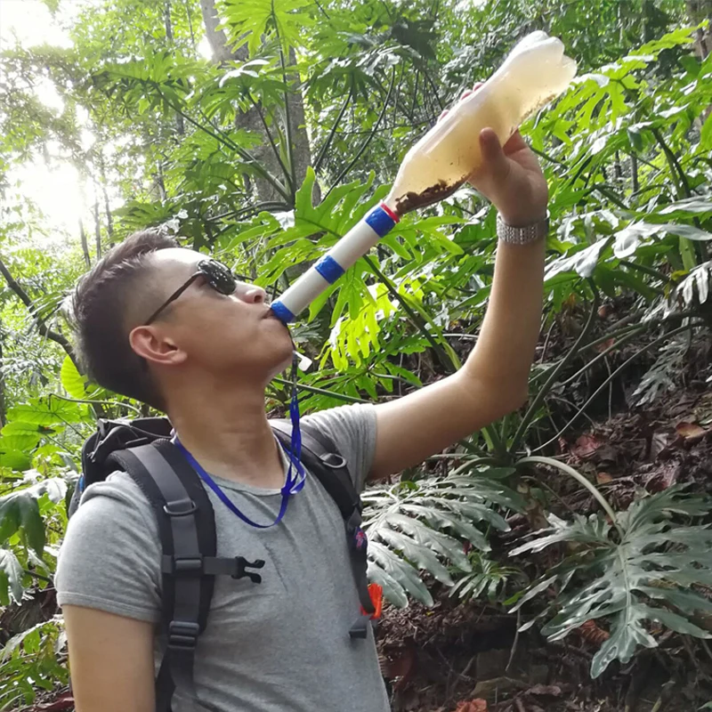 

Outdoor Water Purifier Camping Hiking Tents Emergency Life Survival Portable Direct Drinking Sterilization Purifier Water Filter