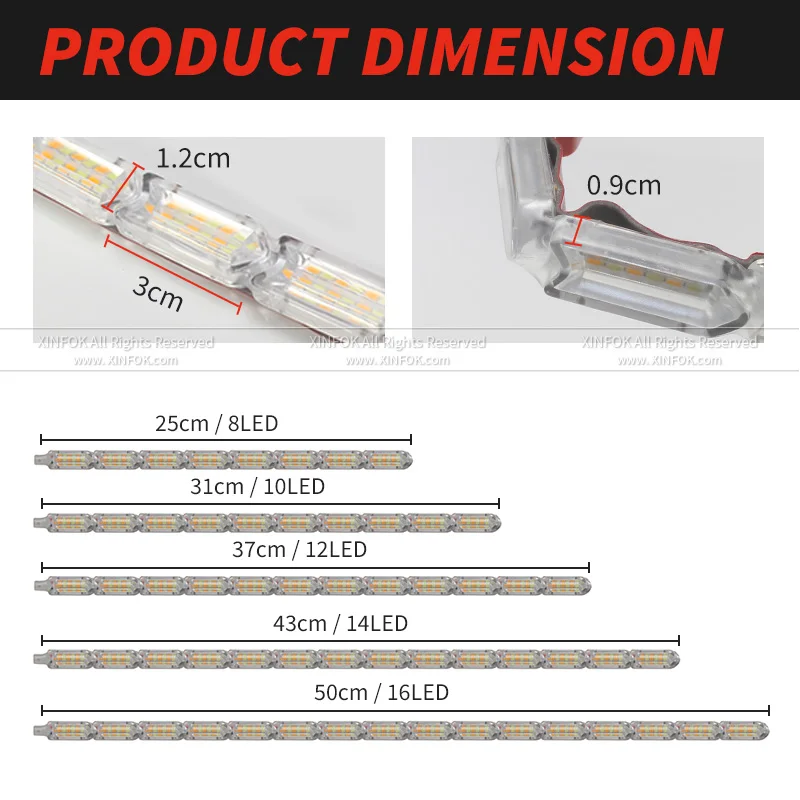 Светодиодные дневные ходовые огни 2 светодиодный т. 12 В | Автомобили и мотоциклы