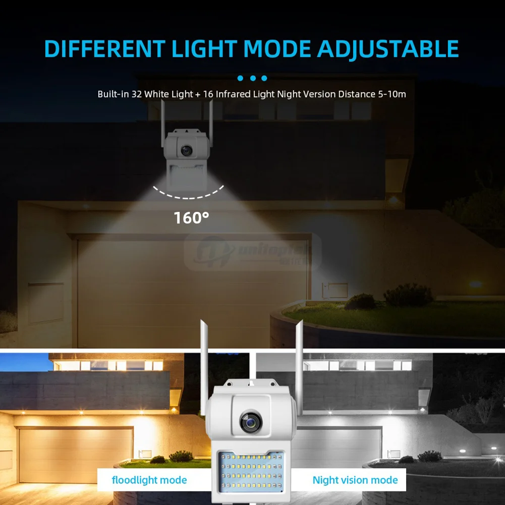 Беспроводная уличная настенная лампа 1080P HD Wi-Fi IP-камера цветное ночное видение