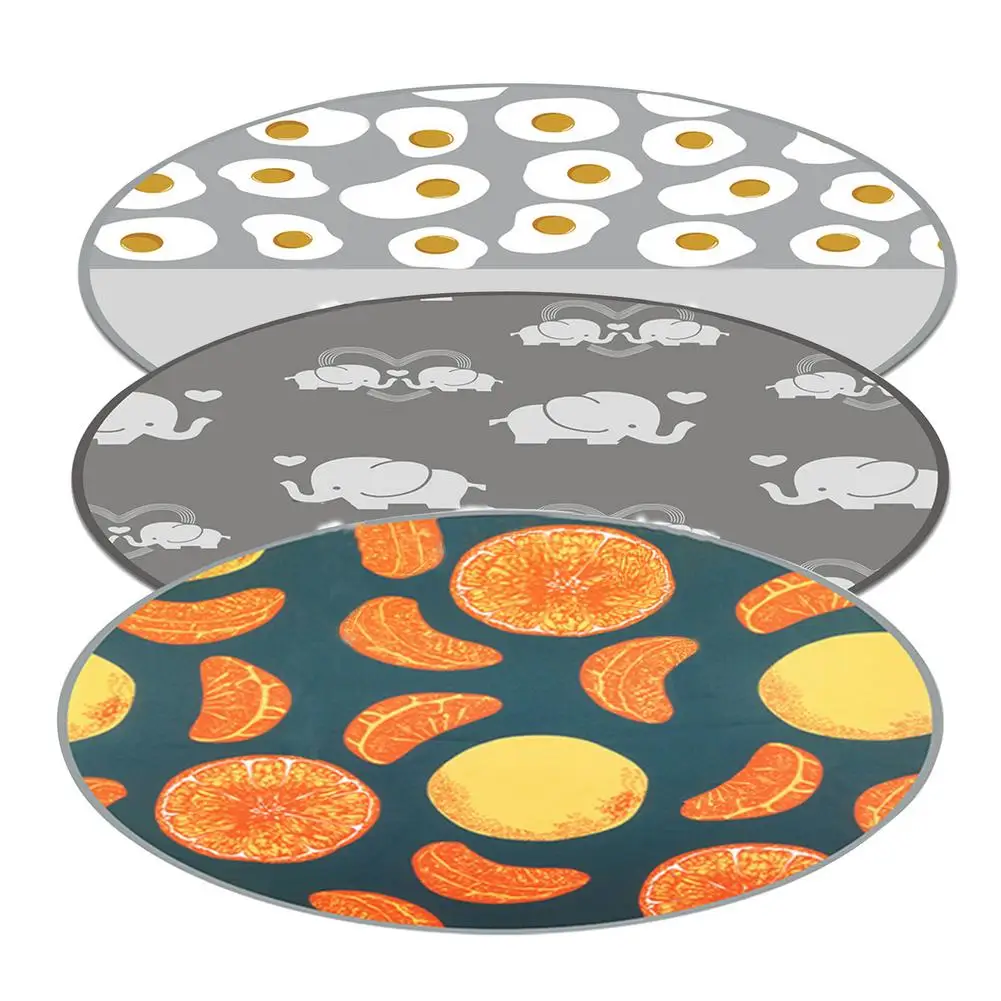 

Round High Chair Splat Floor Mat Waterproof Baby Protector Mat Baby Anti-dirty Mat Multi-purpose Infant Carpet Rug Crawling Mat