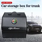 Багажник с логотипом автомобиля, высокое качество, многофункциональная коробка для хранения и поддержания порядка для Alfa Romeo 159 Giulietta Giulia Stelvio Spider 147 4C 8C Mito GT