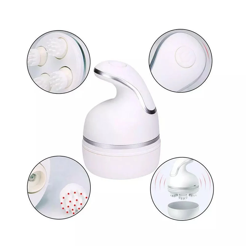 

3D Rechargeable Multi-Functional Electric Scalp Head Massager Full Body Kneading Neck Massage Relax Pain Relief Health Care Tool