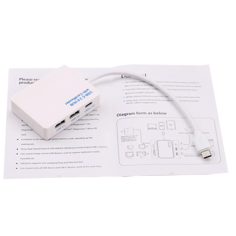 Type C TF SD SDHC MS M2 Устройство для чтения карт памяти USB к 3 0 концентратор MacBook Dell ASUS