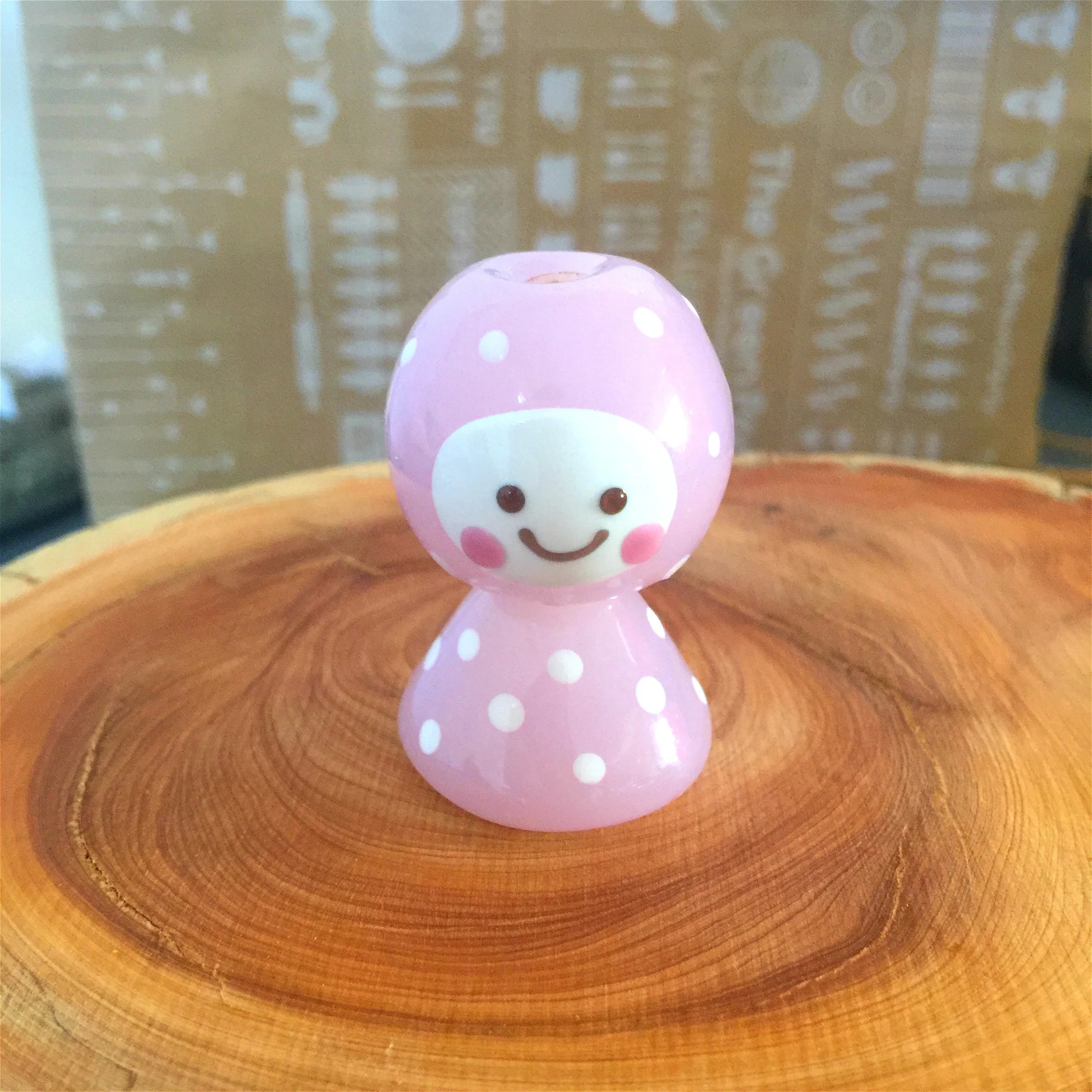 

Large Strawberry doll car hanging glazed beads DIY car hanging accessories