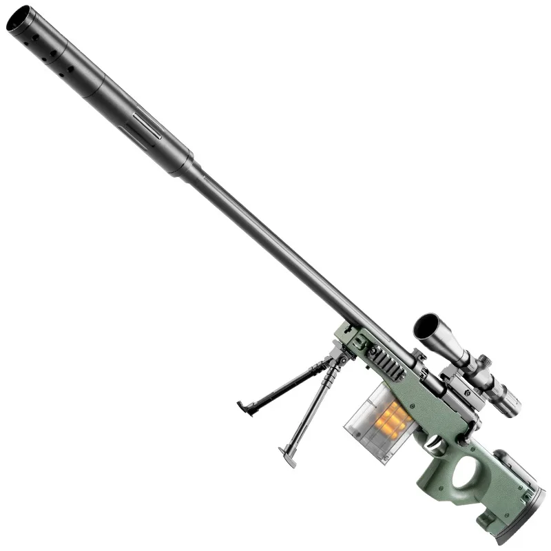 Мягкий ручной игрушечный пистолет AWM 98K M24 EVA пневматический дробовик для