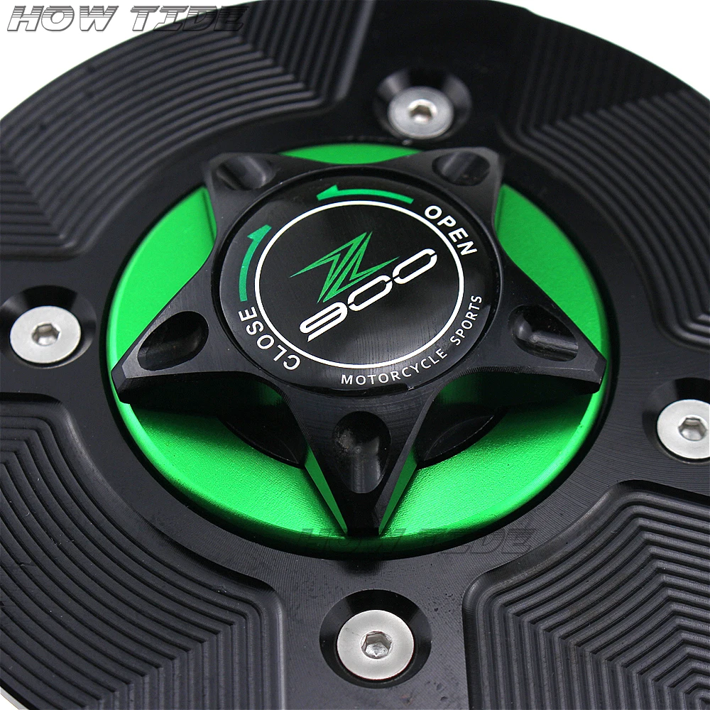 

Z 900 Gas Fuel Tank Cap for KAWASAKI Z900 2017-2020 2018 2019 Motorcycle CNC Quick Release Cover