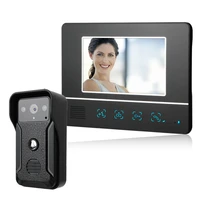 video door phone doorbell wired video intercom system 7 inch color monitor and hd camera with door releasetouch button
