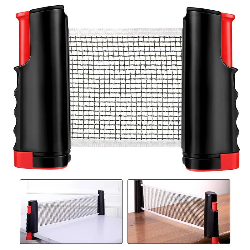

Retractable Table Tennis Net Portable Professional Ping Pong Post Net Rack Family Entertainment Workout Fitness Tennis Equipment
