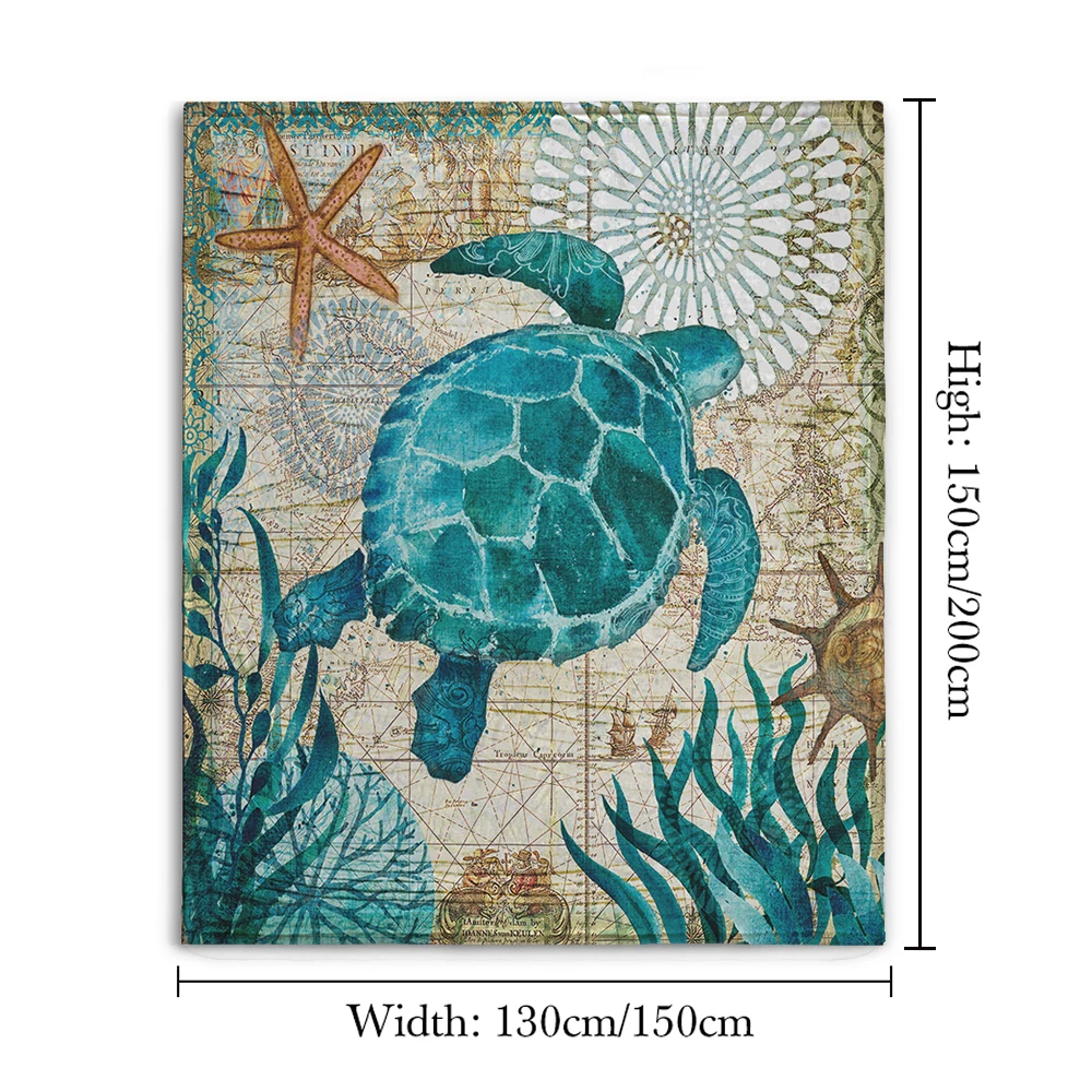 Miracille морская черепаха мягкие фланелевые Одеяло печати плед флис s домашние