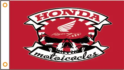 Custom Flag HONDA Motorbikes 3x5ft 100% Polyester | Дом и сад