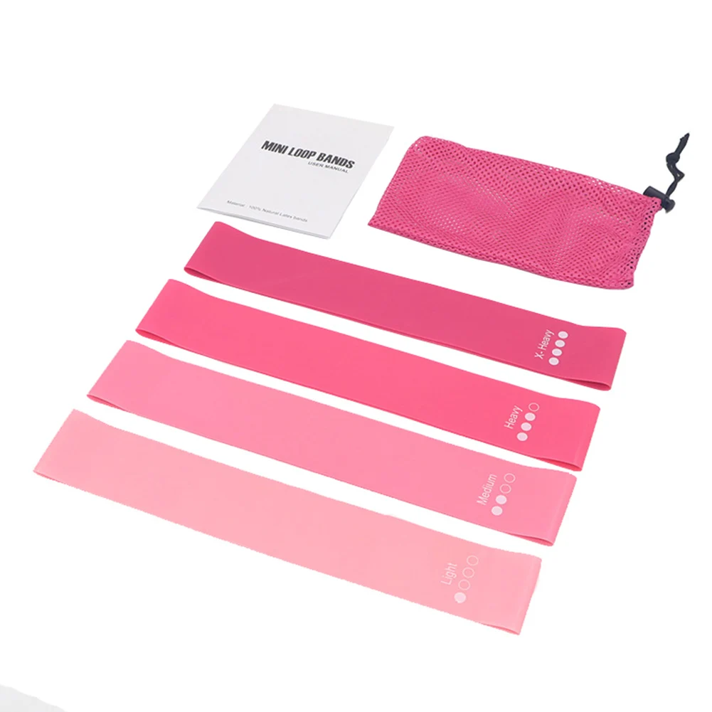 4 шт. спортивные латексные Эспандеры для тренировок тренажерного зала пилатеса