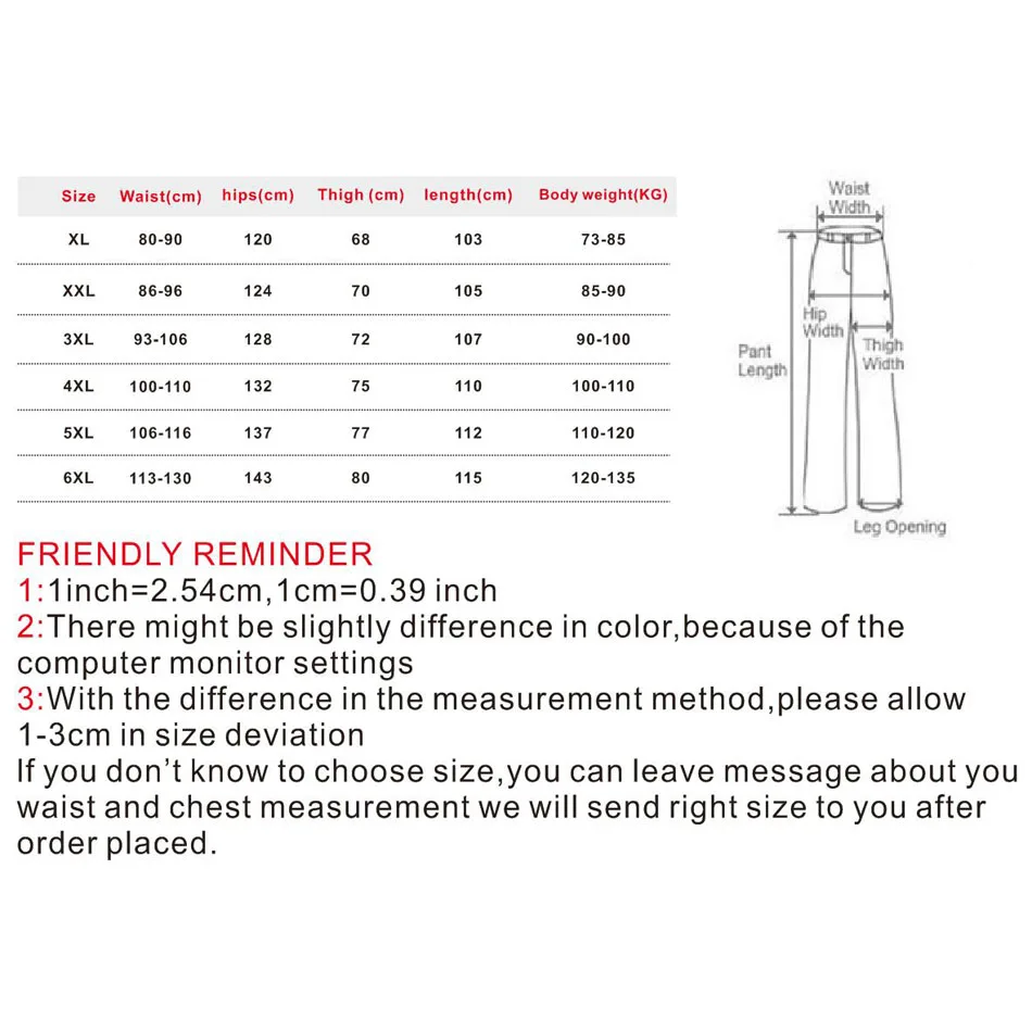 

MEN'S PANT LARGE SIZE Big 4xl 5xl 6xl Plus Casual Men Elastic Waist Multi Pocket Long Baggy Straight Cargo Jogger Trousers Male