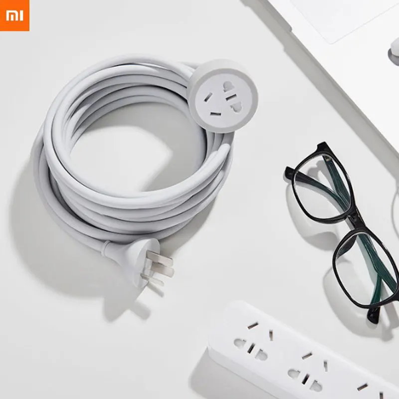 Новый оригинальный кабель Xiaomi длиной 4 8 м розетка безопасности Mi Power штекер 250 В